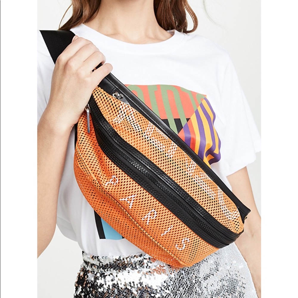 KENZO fanny pack orange black bag purse cross body
